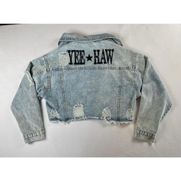 Rivalry Runway Yee Haw Denim Jacket Size Small - Picture 1 of 3